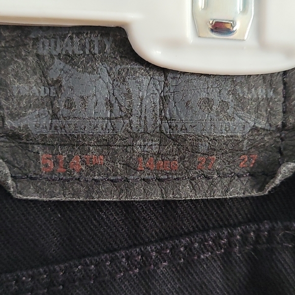 Boys Black Levi's 27x27 - Picture 3 of 3